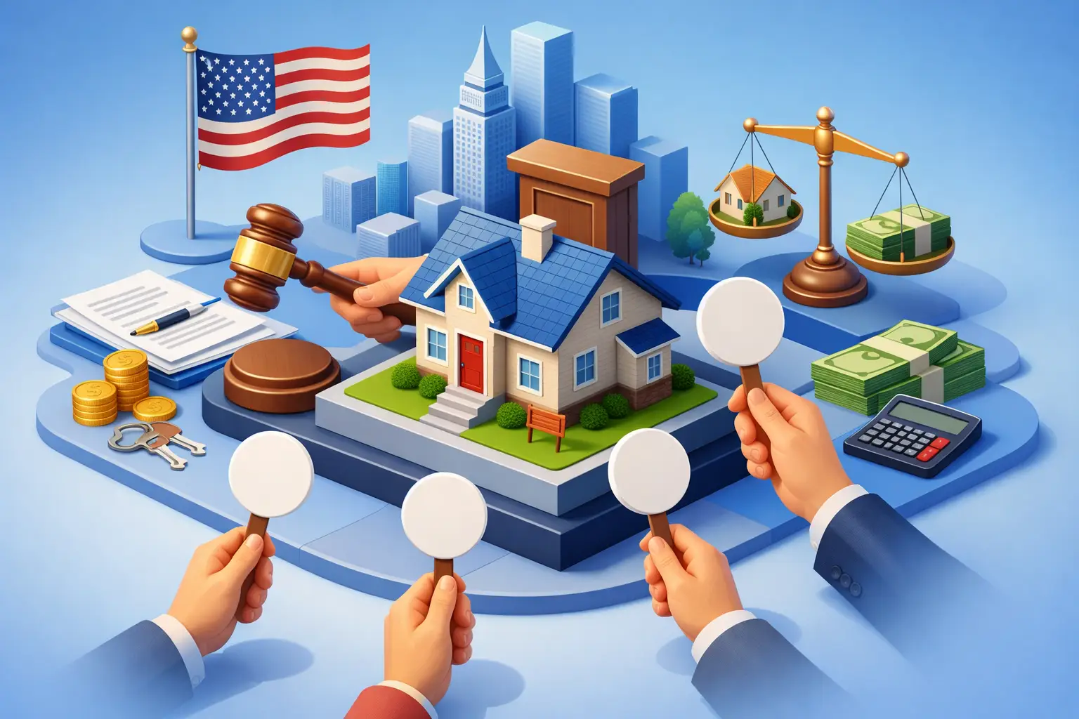 Como funciona leilão de imóveis EUA