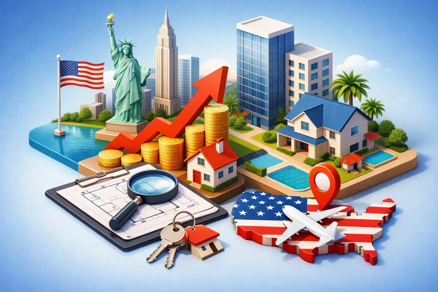 Como investir em imóveis nos EUA