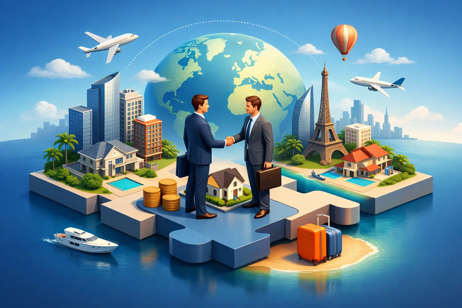 Parceria para investimento imobiliário internacional