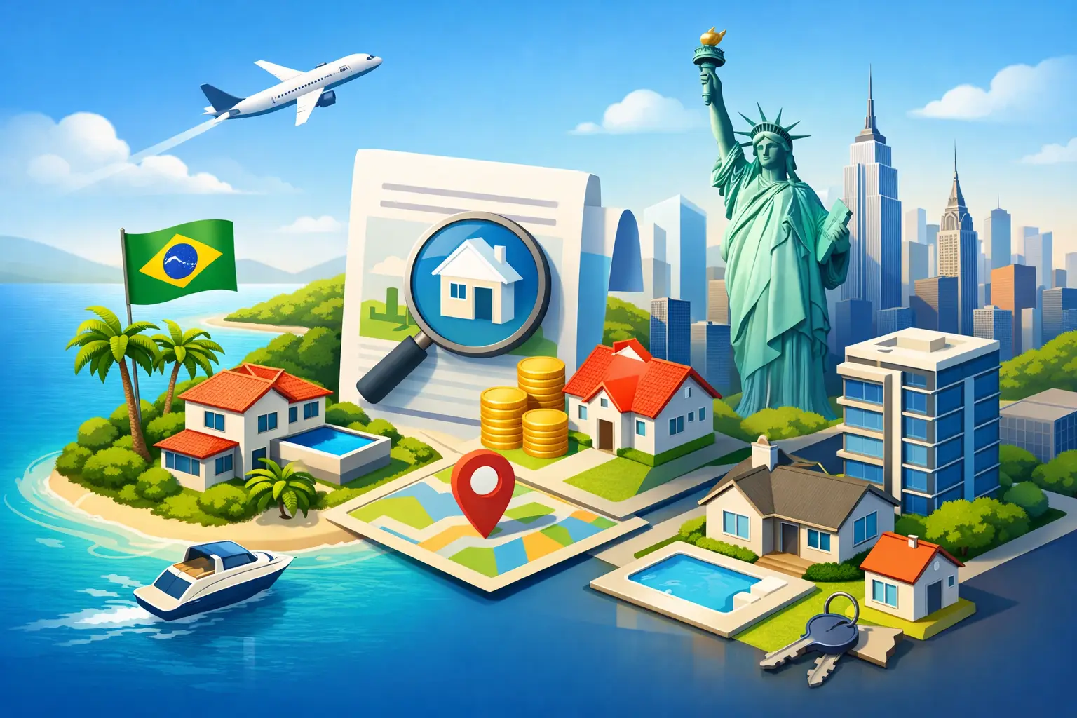 Oportunidades imobiliárias para brasileiros nos EUA