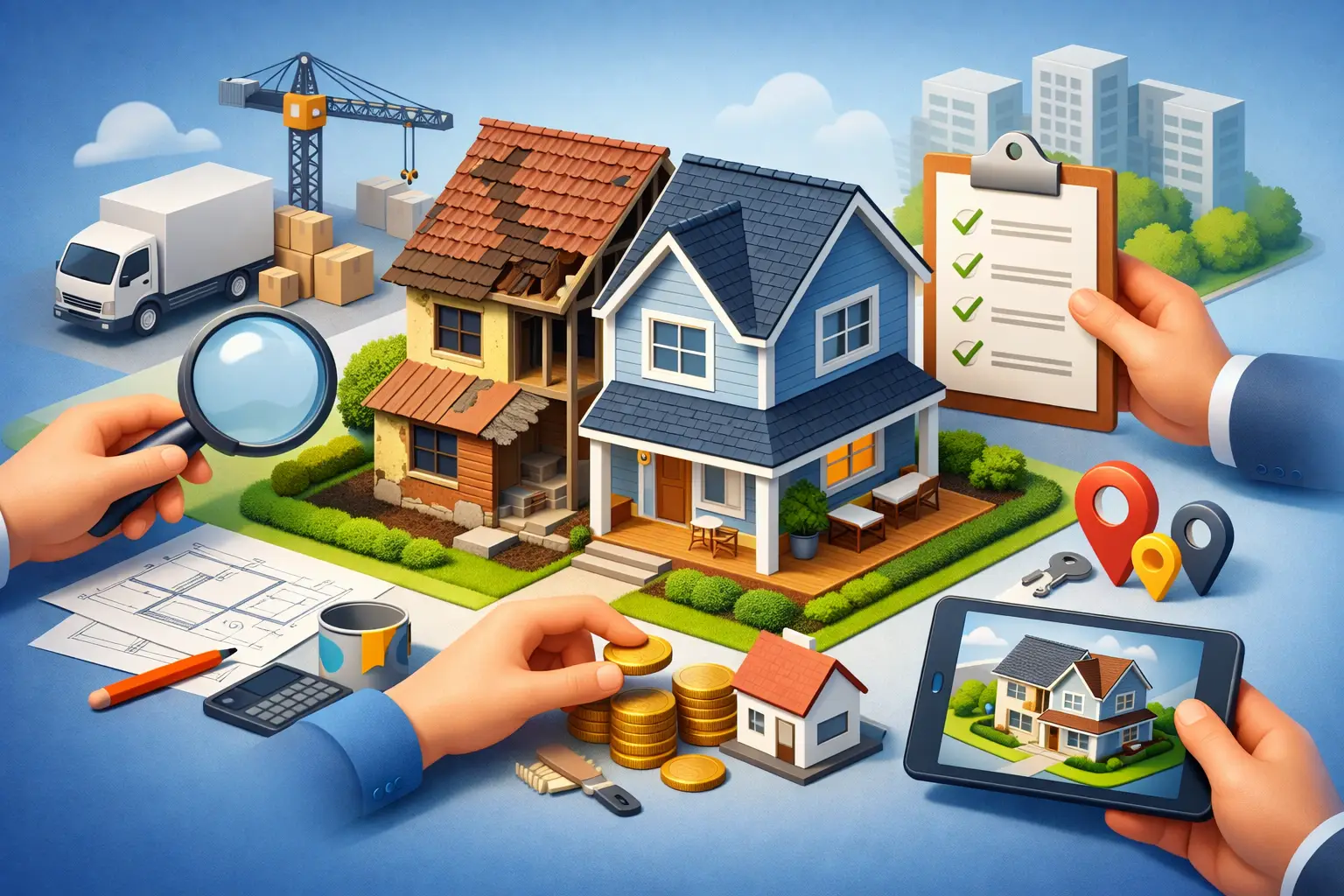 Como funciona o house flipping assistido?