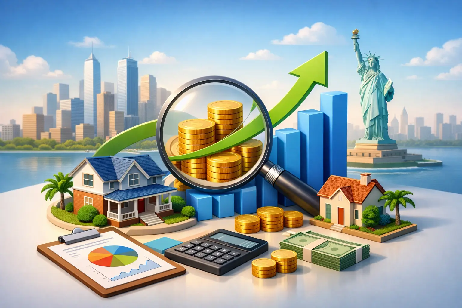 Como calcular ROI imobiliário em imóveis nos EUA